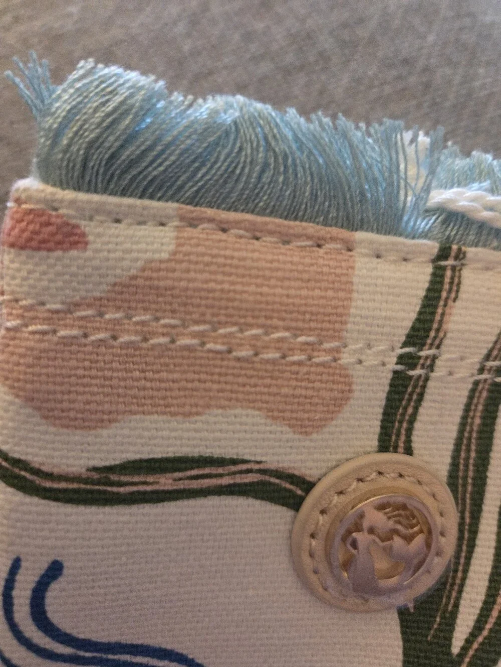 Spartina 449 Canvas Sunglass Case Mermaid Sea NEW